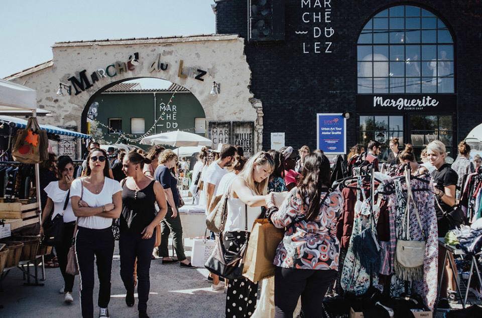 Le marché du Lez à Montpellier lors des précédents vide dressing. C.P : Agence "Les Coquettes"