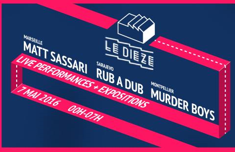 Affiche officiel de Techno is an Art au Dieze Montpellier.