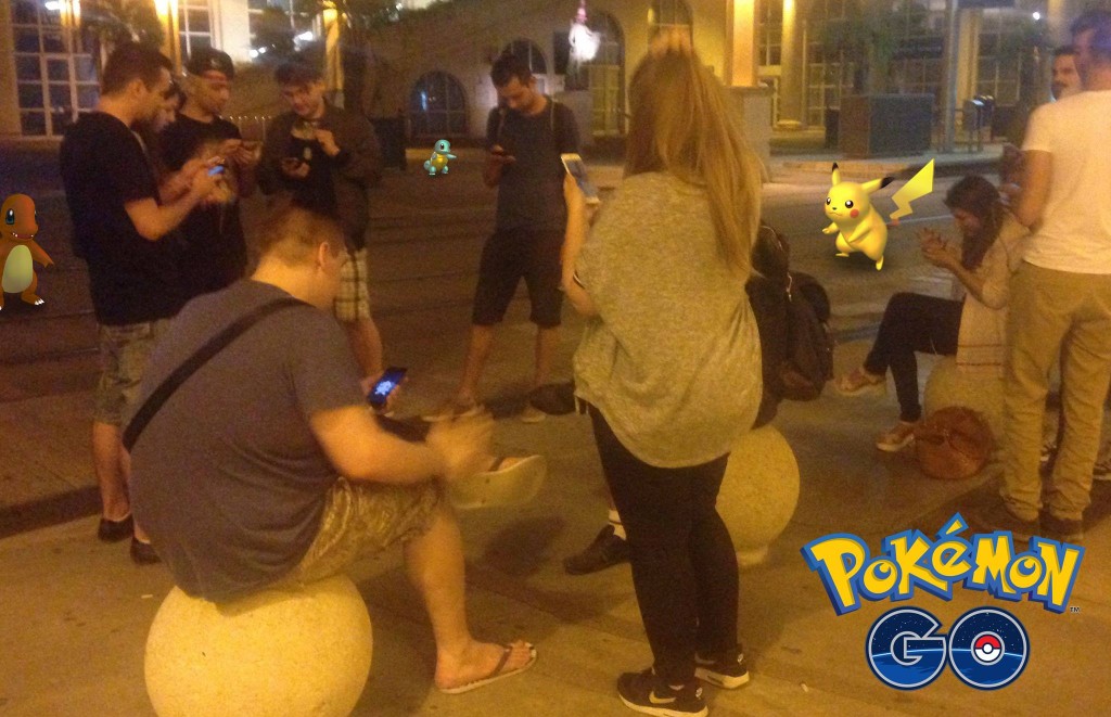 Les joueurs de Pokemon Go en pleine chasse vers Antigone Montpellier