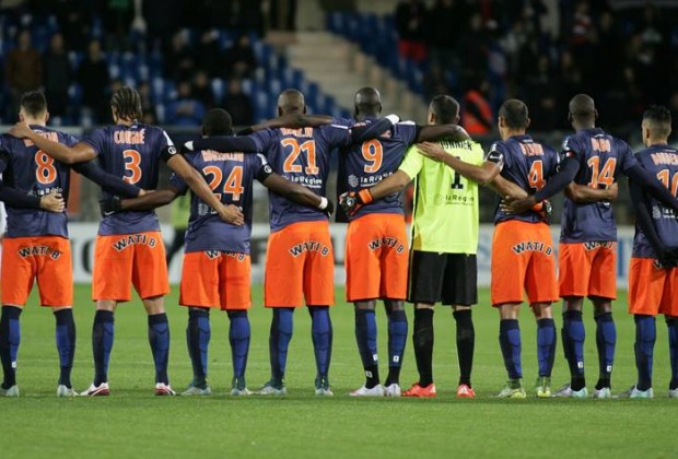 Le 11 du MHSC avant le début d'une rencontre.