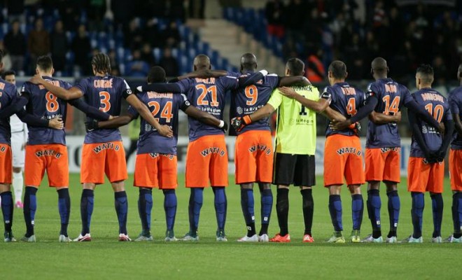 Le 11 du MHSC avant le début d'une rencontre.