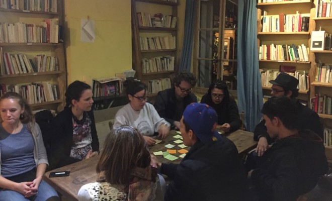Un atelier organisé par Singa Montpellier à la librairie Scrupule. C.P : F.A