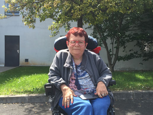 Dominique Miñana de l'association Hactions à Montpellier. C.P : F.A