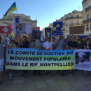 La manifestation en soutien au Rif sur la place de la Comédie à Montpellier. C.P : F.A