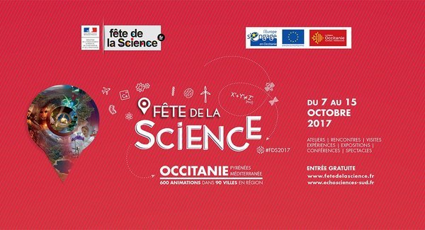 L'affiche officielle de la Fête de la Science 2017.