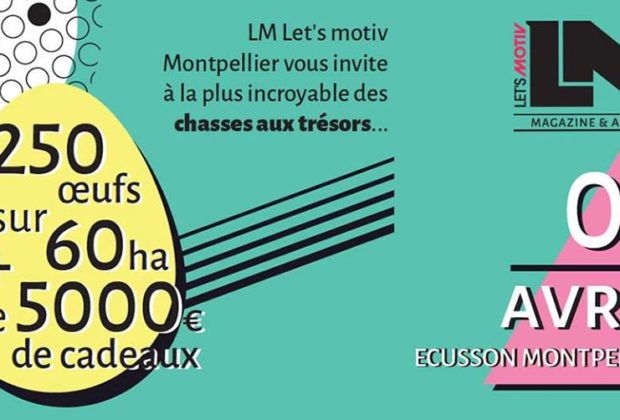 Une chasse aux oeufs de pâques en plein centre historique de Montpellier. CP: Let's motiv