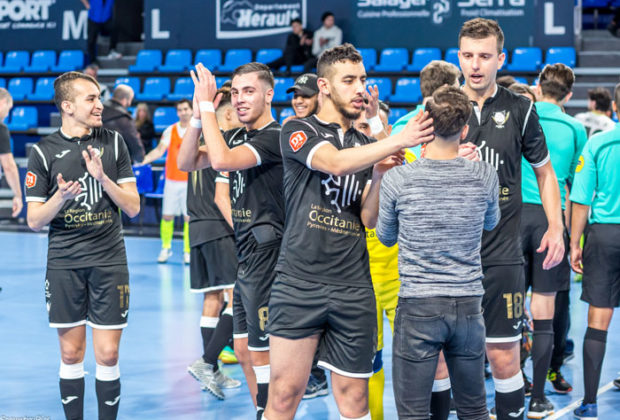 Les joueurs du MMF célèbrent leur victoire contre Bastia. CP : Scountrypics