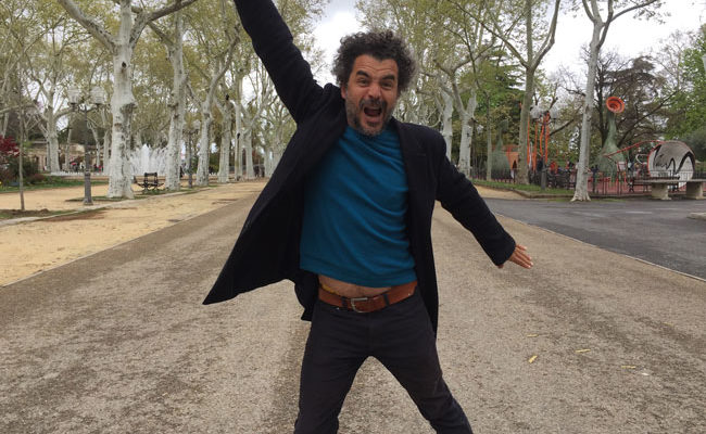 Mathias Lahiani, le fondateur de On passe à l'acte à l'esplanade Charles de Gaulle Montpellier