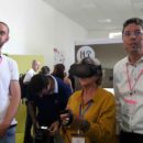 Visite de l'appartement du futur en R.V à la maison des sciences de l'homme Sud de Montpellier. CP : L.M