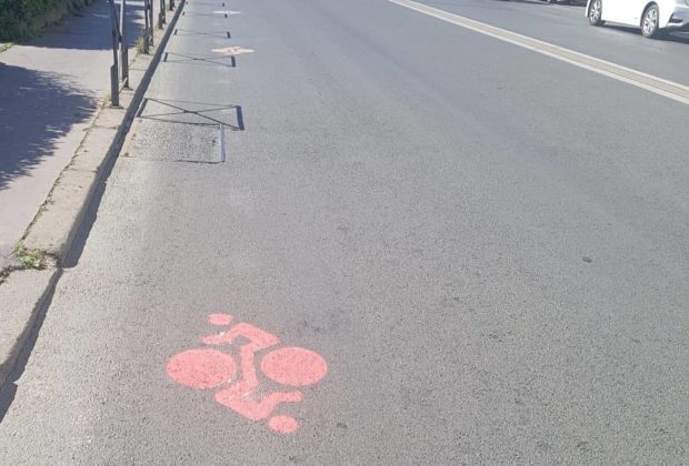 La piste cyclable qui irrite Philippe Saurel. CP : S.B