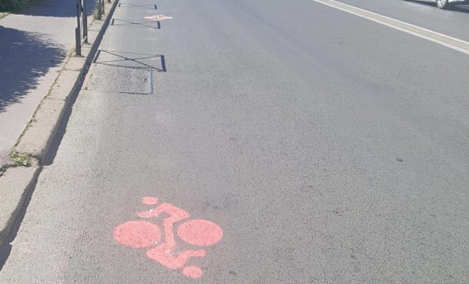 La piste cyclable qui irrite Philippe Saurel. CP : S.B