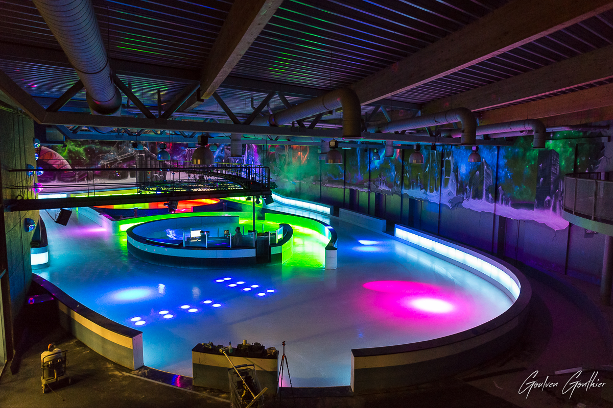 L'éclairage nocture de la patinoire. CP :
