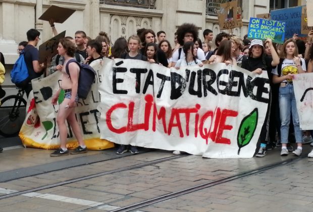 La jeunesse en grève pour le climat à Montpellier. C.P : Y.S